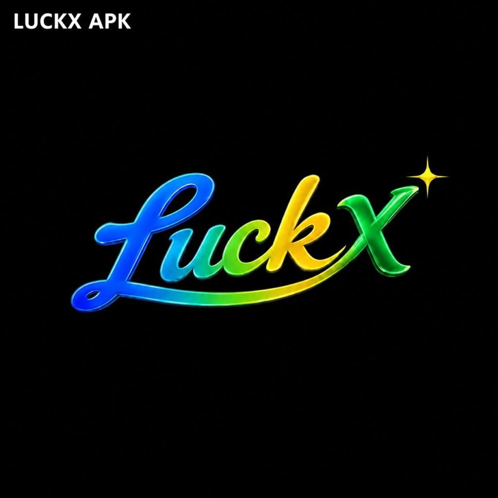 LUCKX app homepage showing sports, casino, and cricket gaming options on mobile.